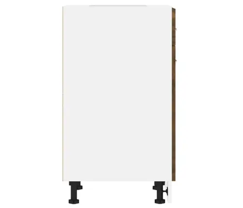 Sahtlitega Alumine Kapp "Lyon", Suitsutatud Tamm, 50 X 46 X 81,5 cm Töödeldud Puit