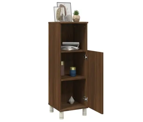 Vannitoakapp, Pruun Tamm, 30 X 30 X 95 cm Tehispuit