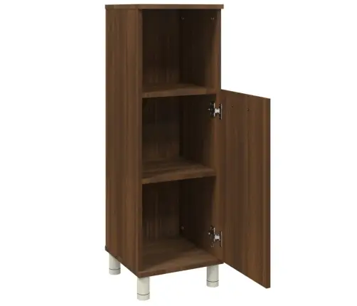 Vannitoakapp, Pruun Tamm, 30 X 30 X 95 cm Tehispuit