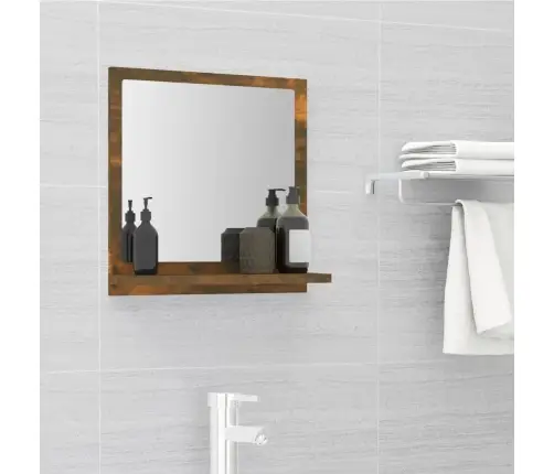 Vannitoapeegel, Suitsutatud Tamm, 40 X 10,5 X 37 cm Tehispuit