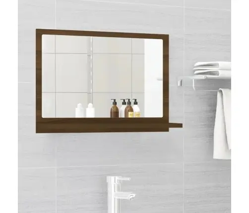 Vonios Veidrodis, Rudas Ąžuolo, 60X10,5X37cm Mediena