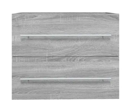 Izlietnes Skapītis, Pelēcīgs, 60X38,5X48 Cm, Inženierijas Koks Vidaxl