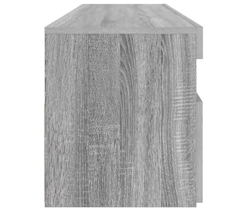 Tv Skapītis Ar Led Lampiņām, Pelēka Ozolkoka Krāsa, 90X35X40 Cm Vidaxl