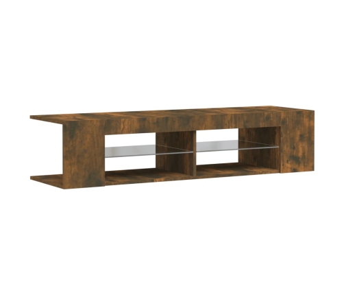 Tv Galdiņš Ar Led Lampiņām, Ozolkoka Krāsa, 135X39X30 Cm Vidaxl