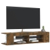 Tv Galdiņš Ar Led Lampiņām, Ozolkoka Krāsa, 135X39X30 Cm Vidaxl