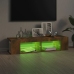 Tv Galdiņš Ar Led Lampiņām, Ozolkoka Krāsa, 135X39X30 Cm Vidaxl