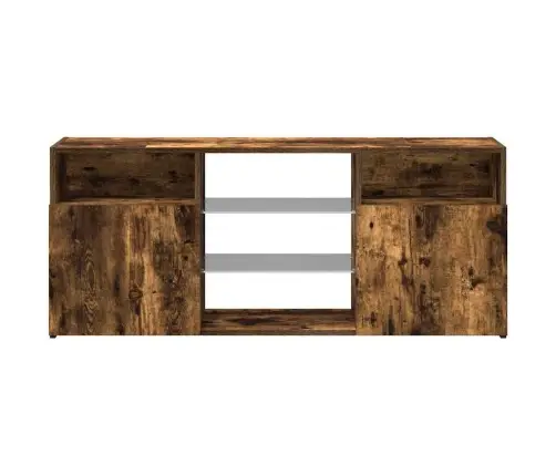 Tv Skapītis Ar Led Lampiņām, Ozolkoka Krāsa, 120X30X50 Cm Vidaxl