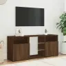 Tv Skapītis Ar Led Lampiņām, Ozolkoka Krāsa, 120X30X50 Cm Vidaxl