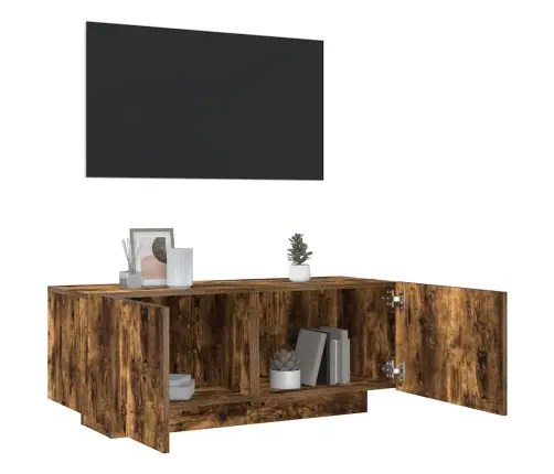 Televizoriaus Spintelė, Dūminio Ąžuolo, 100X35X40cm Mediena