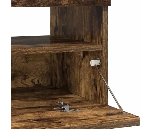 Tv Skapītis Ar Led Lampiņām, Ozolkoka Krāsa, 100X35X40 Cm Vidaxl