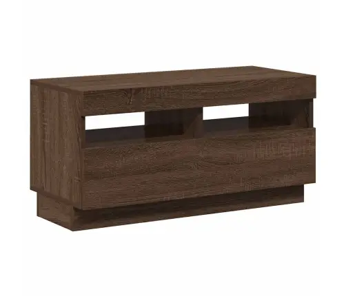 Tv Skapītis Ar Led Lampiņām, Ozolkoka Krāsa, 80X35X40 Cm Vidaxl