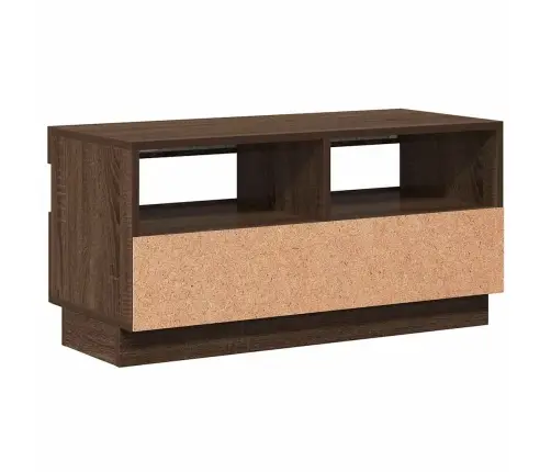 Tv Skapītis Ar Led Lampiņām, Ozolkoka Krāsa, 80X35X40 Cm Vidaxl