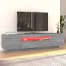 Tv Skapītis Ar Led Lampiņām, 160X35X40 Cm, Pelēka Ozola Krāsa Vidaxl
