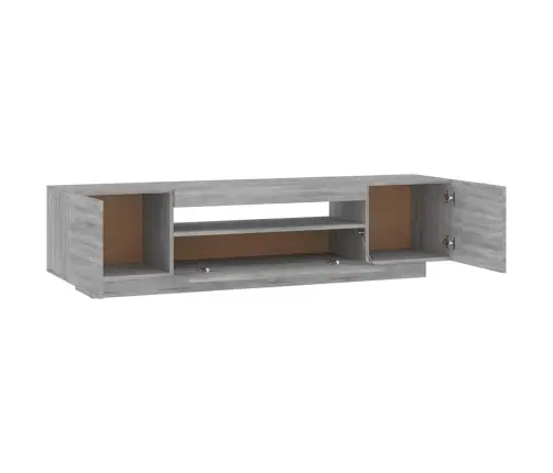 Tv Skapītis Ar Led Lampiņām, 160X35X40 Cm, Pelēka Ozola Krāsa Vidaxl