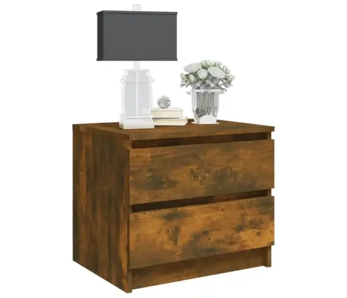 Naktsskapīši, 2 Gab., Ozola, 50X39X43,5 Cm, Inženierijas Koks Vidaxl