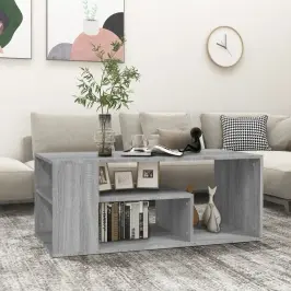 Kafijas Galdiņš, Pelēcīga Ozola, 100X50X40Cm, Inženierijas Koks Vidaxl