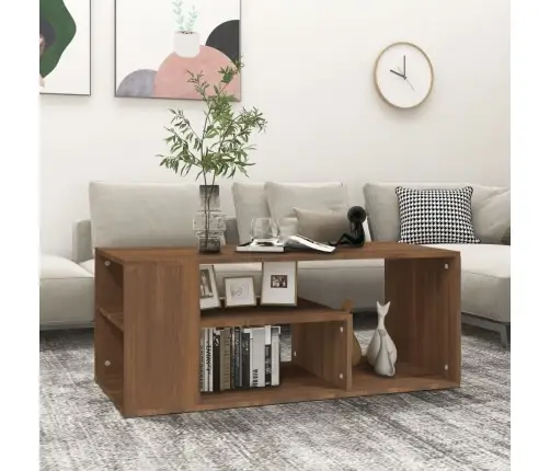 Kafijas Galdiņš, Ozola Krāsa, 100X50X40 Cm, Inženierijas Koks Vidaxl