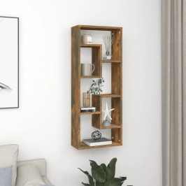 Sienas Plaukts, Ozola Krāsa, 36X16X90 Cm, Inženierijas Koks Vidaxl