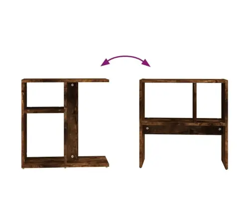 Šoninis Staliukas, Dūminio Ąžuolo, 50X30X50cm Mediena