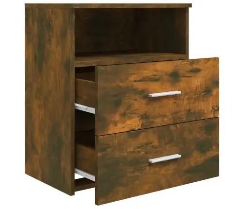 Naktinė Spintelė, Dūminio Ąžuolo Spalvos, 50X32X60Cm