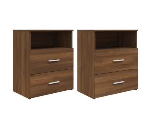 Öökapid 2 Tk, Pruun Tamm, 50 X 32 X 60 Cm