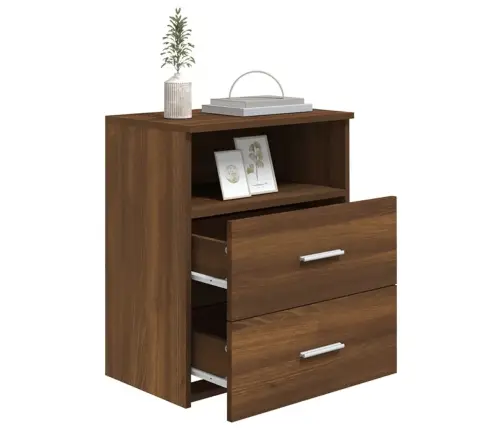 Öökapid 2 Tk, Pruun Tamm, 50 X 32 X 60 Cm