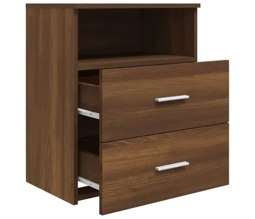 Öökapid 2 Tk, Pruun Tamm, 50 X 32 X 60 Cm