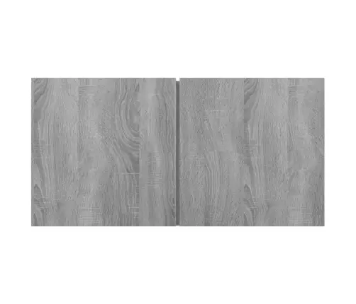 Seina Telerikapp, Hall Sonoma Tamm, 60 X 30 X 30 cm Tehispuit