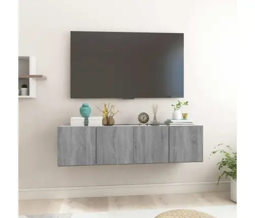 Seina Telerikapp, Hall Sonoma Tamm, 2 Tk, 60X30X30 Cm Tehispuit