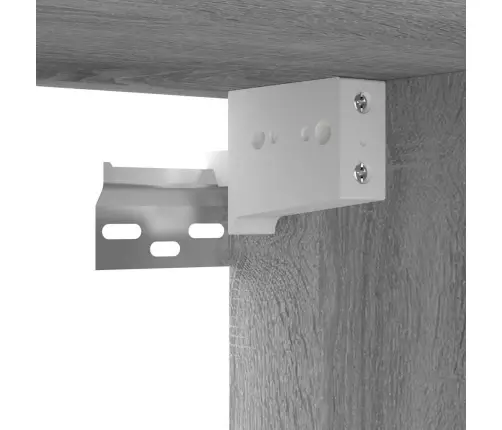 Pakabinamos Tv Spintelės, 3Vnt., Pilkos, 60X30X30cm Mediena