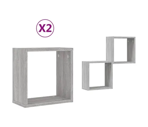 Wall Cube Riiulid 2 Tk Hall Sonoma 30X15X30 Cm