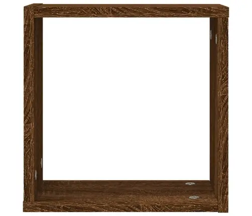 Wall Cube Lentynos 2 Vnt Rudas Ąžuolas 30X15X30 Cm