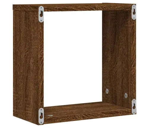 Wall Cube Lentynos 2 Vnt Rudas Ąžuolas 30X15X30 Cm