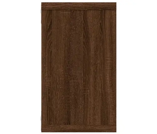 Sienas Plaukti, 2 Gb., Brūna Ozolkoka, 80X15X26,5 Cm Vidaxl
