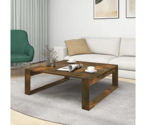 Kafijas Galdiņš, Ozola Krāsa, 100X100X35 Cm, Inženierijas Koks Vidaxl