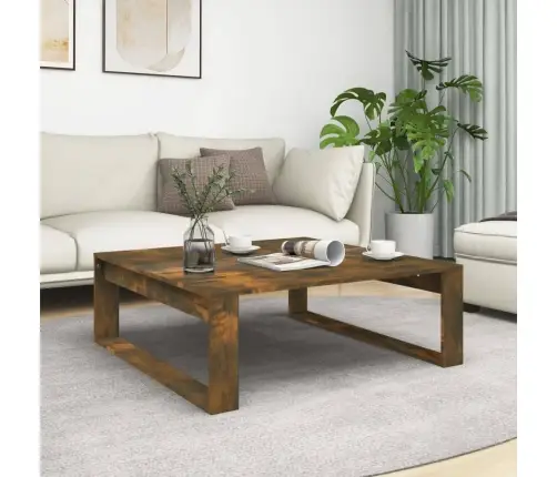 Kafijas Galdiņš, Ozola Krāsa, 100X100X35 Cm, Inženierijas Koks Vidaxl