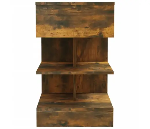Naktsskapītis, Brūna Ozola, 40X35X65 Cm, Inženierijas Koks Vidaxl