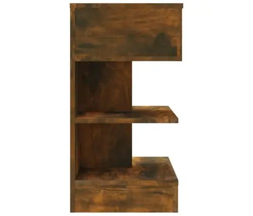 Naktsskapītis, Brūna Ozola, 40X35X65 Cm, Inženierijas Koks Vidaxl