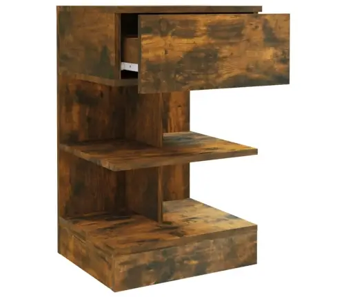 Naktsskapītis, Brūna Ozola, 40X35X65 Cm, Inženierijas Koks Vidaxl