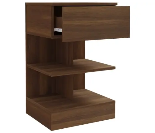 Naktsskapītis, Ozolkoka Krāsa, 40X35X65 Cm, Inženierijas Koks Vidaxl