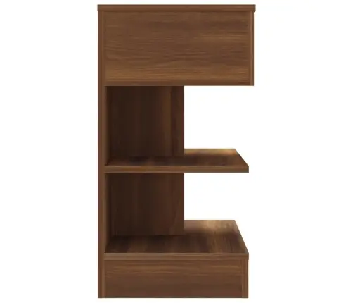 Naktsskapīši, 2 Gab., Brūni, 40X35X65 Cm, Inženierijas Koks Vidaxl