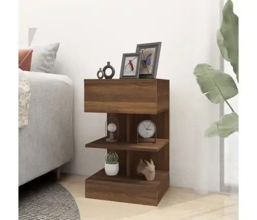 Naktsskapīši, 2 Gab., Brūni, 40X35X65 Cm, Inženierijas Koks Vidaxl