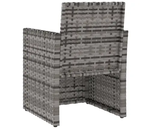 3-Daļīgs Āra Atpūtas Mēbeļu Komplekts Ar Matračiem, Pelēks Pe Vidaxl