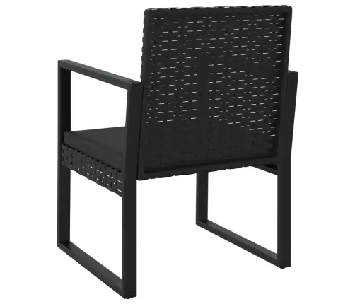 3-Daļīgs Dārza Atpūtas Mēbeļu Komplekts, Melna Pe Rotangpalma Vidaxl