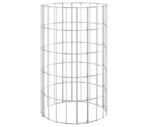 Gabions, Stabs, Apaļš, Cinkots Tērauds, Ø30X50 Cm Vidaxl