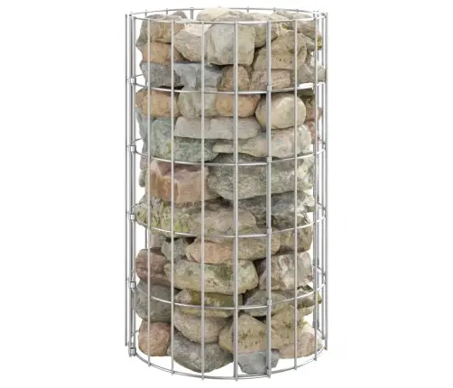 Gabions, Stabs, Apaļš, Cinkots Tērauds, Ø30X50 Cm Vidaxl