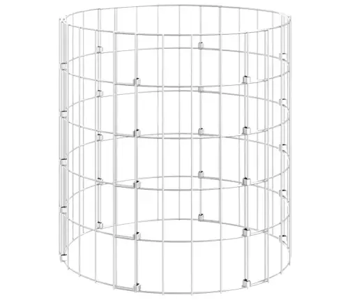 Gabiono Stulpas, 50X50cm Galvanizuotas Plienas, Apskritas