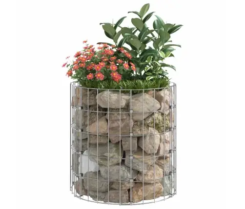 Gabiono Stulpas, 50X50cm Galvanizuotas Plienas, Apskritas