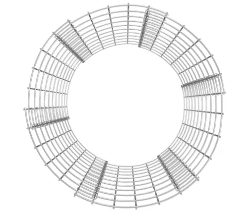 Gabions, Stabs, Apaļš, Cinkots Tērauds, Ø50X100 Cm Vidaxl