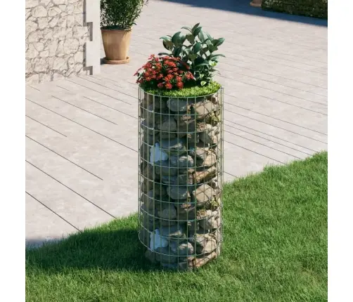 Gabions, Stabs, Apaļš, Cinkots Tērauds, Ø50X100 Cm Vidaxl